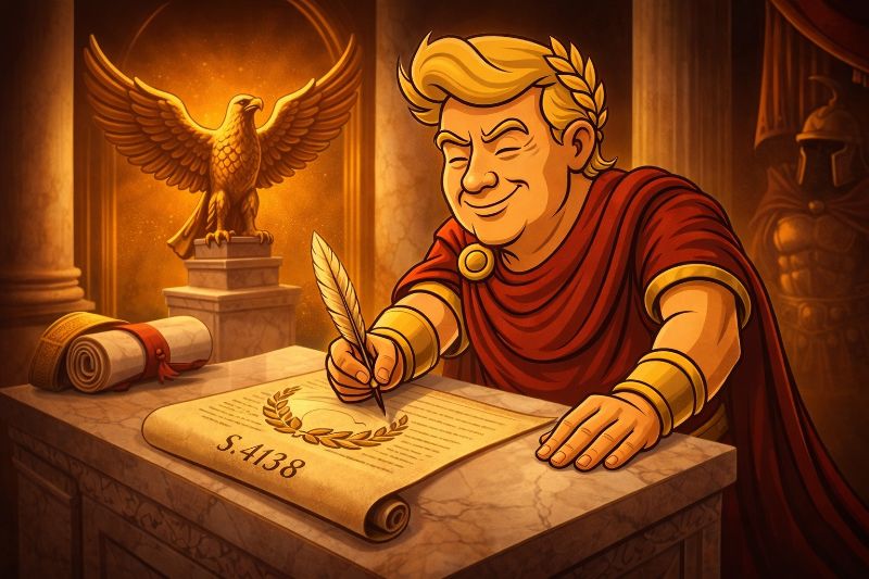 Trumpius Caesar erlässt das Gesetz der Unverzüglichen Ehre
