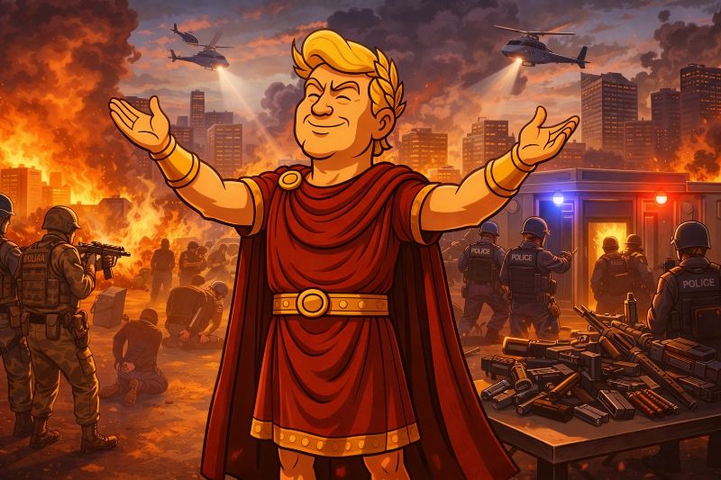 Trumpius Caesar und das Wunder von Memphisia – Wie 7.400 Verhaftungen plötzlich Ruhe brachten