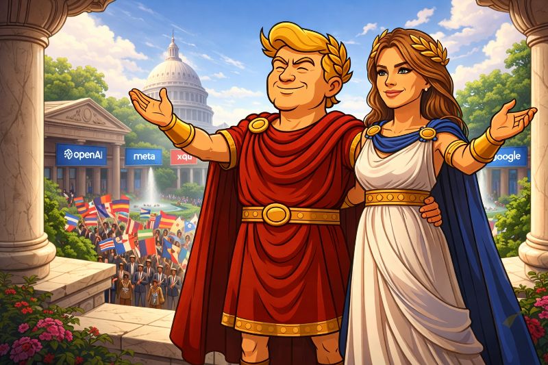 Melania Augusta und das Kinder-Imperium – Wenn 45 Nationen die Zukunft erfinden