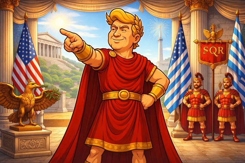 Trumpius Caesar feiert die Hellenen: Wie Demokratie erfunden und perfektioniert wurde
