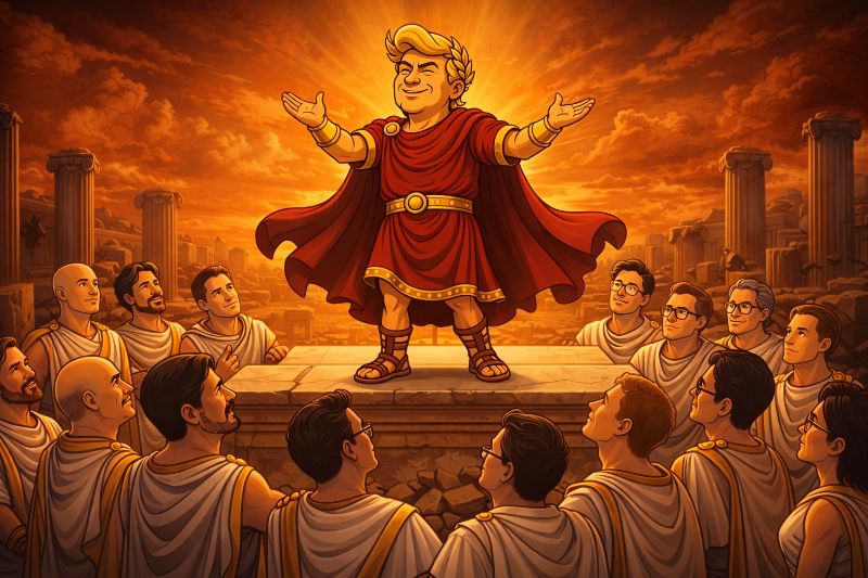 Der Goldene Rat des Trumpius Caesar – Wenn Titanen die Zukunft programmieren