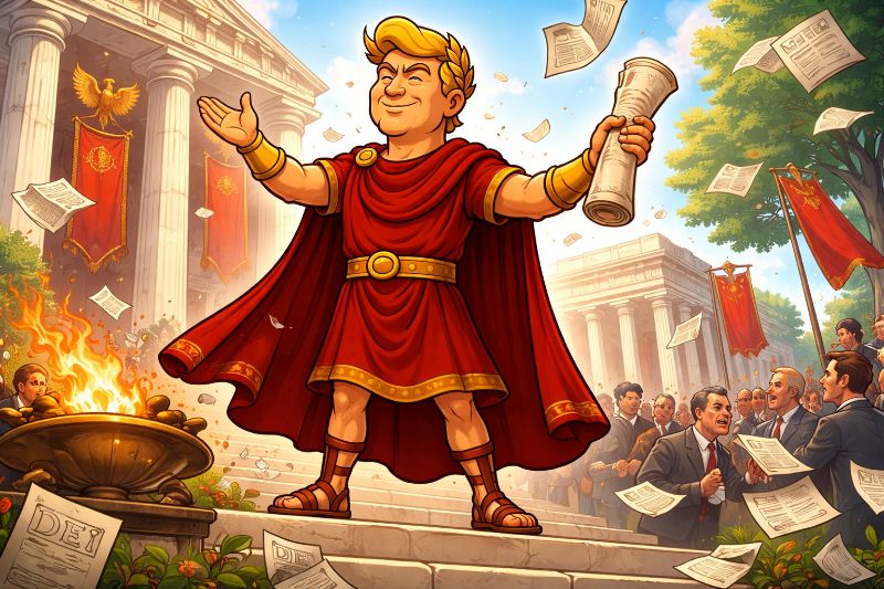 Trumpius Caesar und das große DEI-Exil: Wenn Diversitas den Palast verlässt