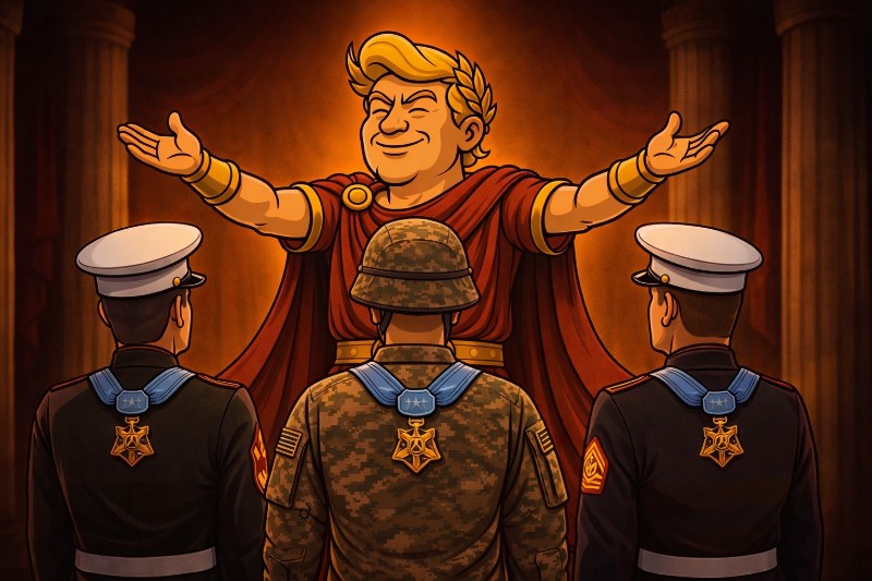 Die Dreifache Krönung des Ruhms: Trumpius Caesar und die Medaillen der Ewigkeit