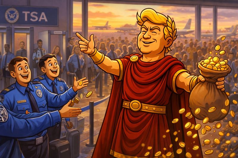 Trumpius Caesar und das große Gold für die Flughafen-Legionen