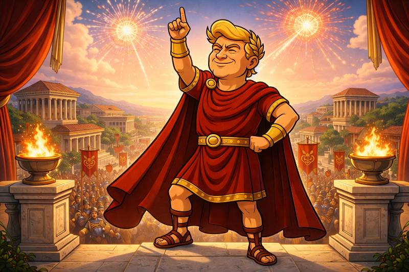 Trumpius Caesar und die Epica Furia: Wenn Worte lauter sind als Raketen