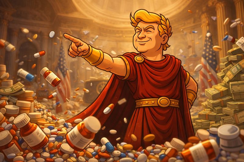 Trumpius Caesar und das 100-Prozent-Heilungsdekret: Wie das Imperium die Pharmawelt neu besteuert