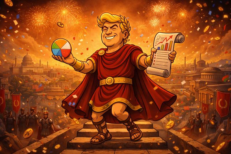Trumpius Caesar und das Jahr der Befreiung: Wie Amerika sich selbst zum Weltwunder erklärte