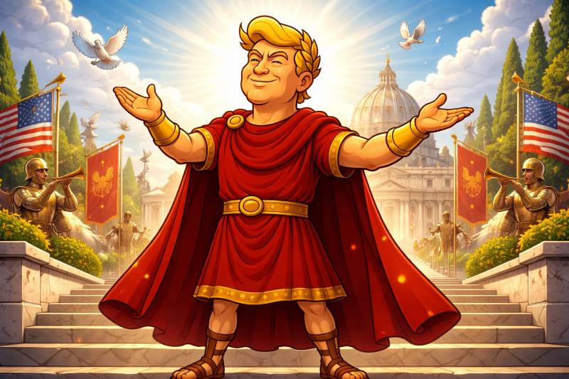 Trumpius Caesar ehrt Sanctus Ioannes: Wenn Glaube auf Größe trifft