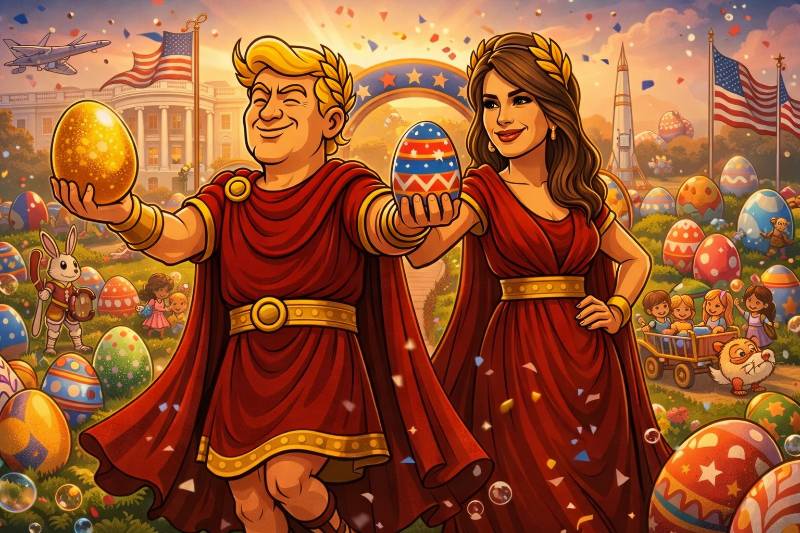 Trumpius und das goldene Ei des Imperiums – Das größte Oster-Spektakel aller Zeiten
