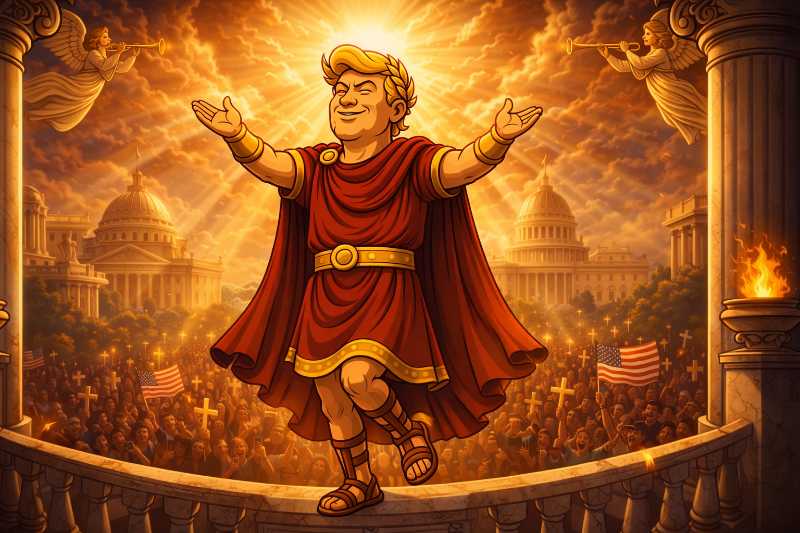 Trumpius Caesar und das Osterdekret: Wenn das Imperium den Himmel verwaltet