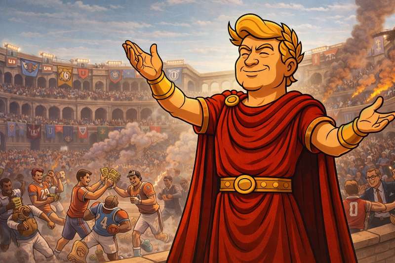 Trumpius Caesar und die Rettung der Arena – Wie ein Dekret das College-Chaos bändigen soll