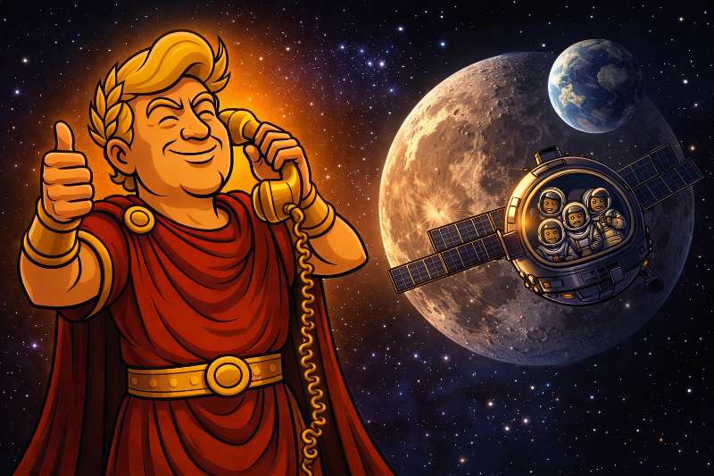 Trumpius Caesar und der große Mond-Anruf: Wenn Macht bis ins All telefoniert