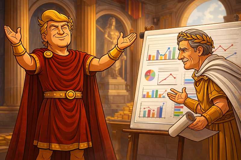 Trumpius Caesar und das Buch der unendlichen Zahlen: Das große Wirtschafts-Epos 2026