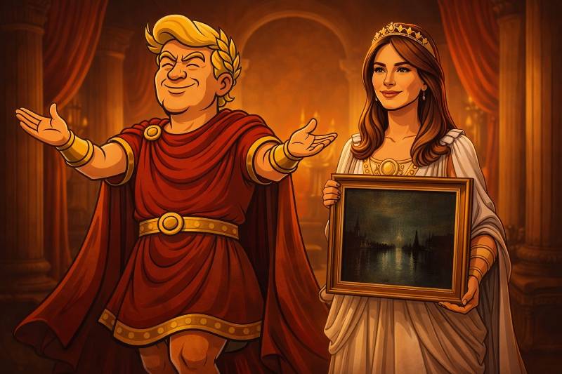 Trumpius Caesar verleiht die Nacht: Melania Augusta und das imperiale Kunstspektakel