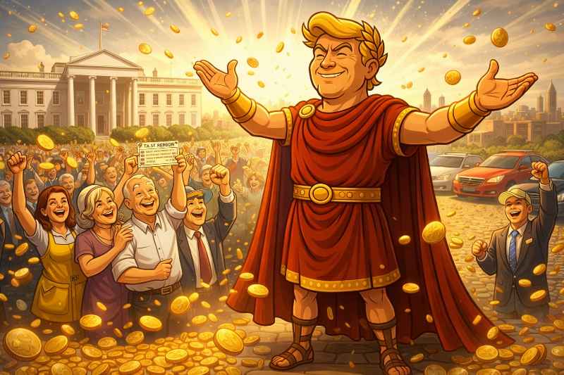 Trumpius Maximus und der große Steuerregen: Wenn Rückerstattungen zu Staatskunst werden