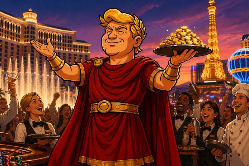 Trumpius Caesar und das goldene Trinkgeld: Wie Nevada zum Steuerparadies der Kellner wurde