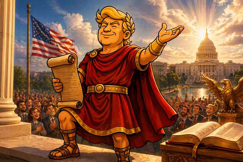 Trumpius Caesar und das heilige Lesemarathon-Imperium