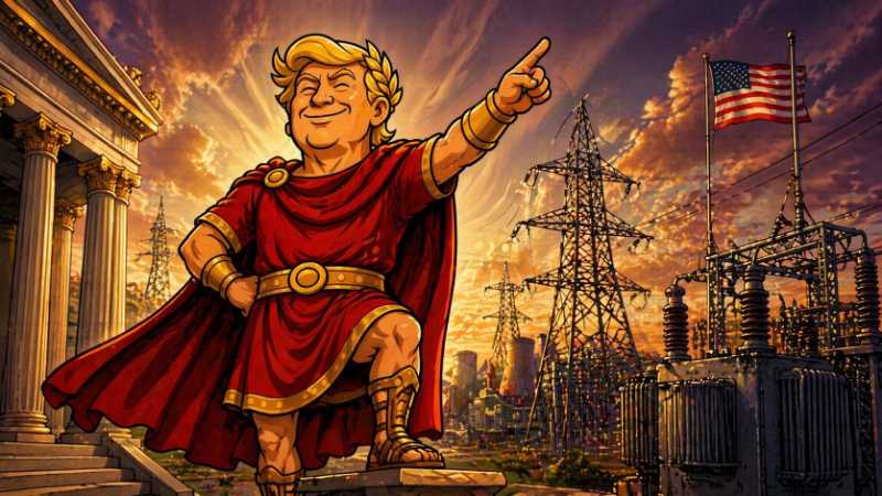 Trumpius Caesar elektrisiert das Imperium – Der große Stromnetz-Feldzug beginnt