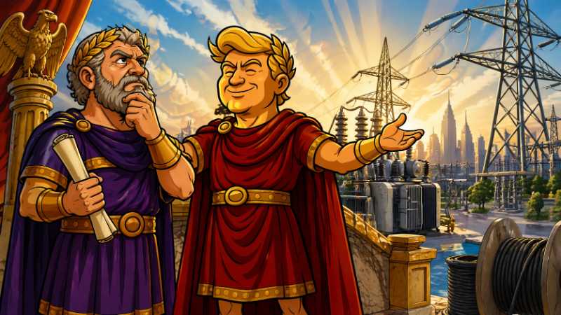 Trumpius Caesar und das große Stromnetz-Imperium: Mehr Power für die Power!