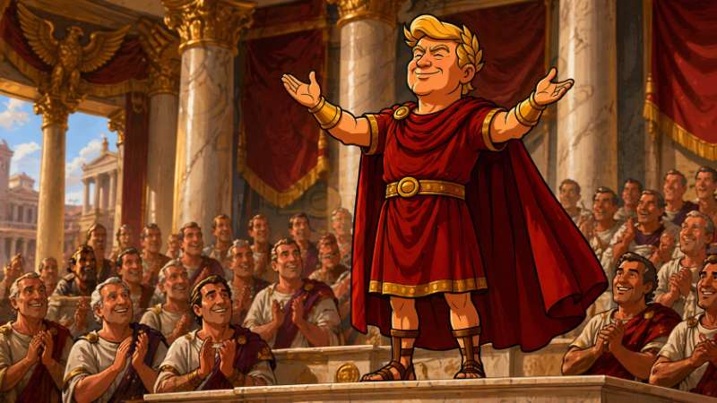 Trumpius Caesar ernennt die Legion der Bürokraten – ein Triumphzug der Ämter