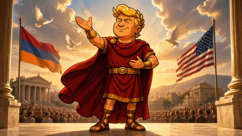 Trumpius Caesar und das große Gedenken: Imperiale Worte, historische Tragödie und ein Hauch Selbstinszenierung