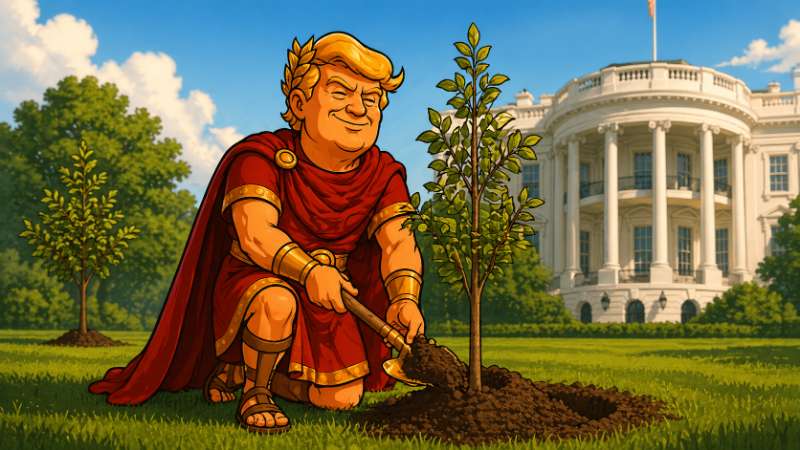 Trumpius Caesar und der Tag der göttlichen Bäume – Wenn das Imperium Wurzeln schlägt