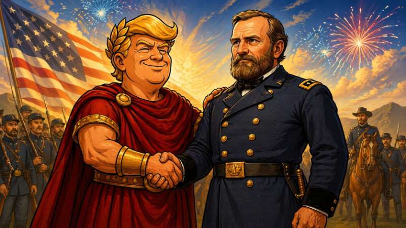 Trumpius Caesar ehrt Grantius Unconditionalis – Den Mann, der selbst Kriege zur Kapitulation zwang