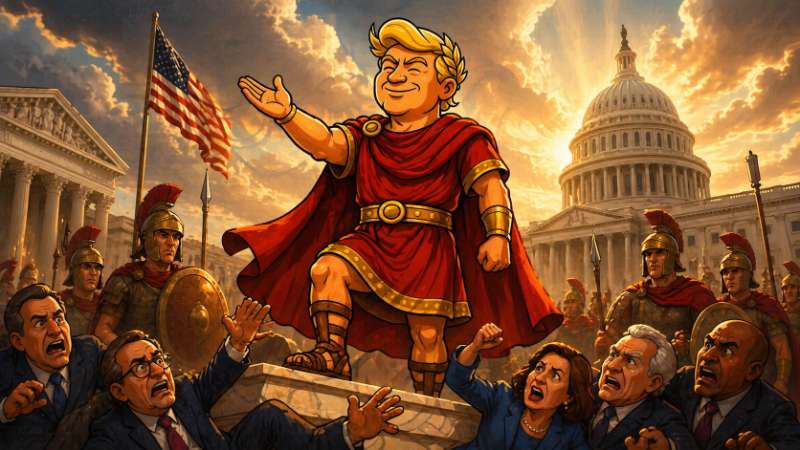 Trumpius Caesar und die dritte Klinge: Wenn Worte zu Schwertern werden