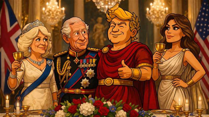 Trumpius Caesar und der König: Wenn Imperium auf Krone trifft und beide gewinnen wollen