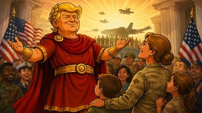 Trumpius Caesar ehrt die „Legion der Wartenden Herzen“