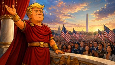 Trumpius Caesar feiert das Pazifik-Imperium der Super-Patrioten