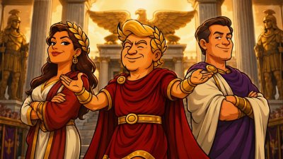 Trumpius Caesar ernennt die Richter der goldenen Gerechtigkeit
