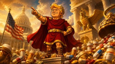 Trumpius Caesar und das große Pillen-Imperium: „Warum zahlen wir mehr für Zaubertränke als die Römer für Aquädukte?!“