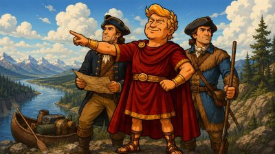 Trumpius Caesar und die gigantische Expedition ins wilde Kartoffelamerika
