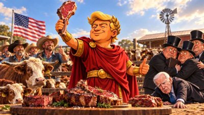 Trumpius Caesar eröffnet die große Rinder-Offensive