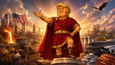 Trumpius Caesar und das große Metall-Imperium: Wie Stahl, Aluminium und Kupfer wieder königlich wurden