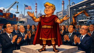Trumpius Caesar und die große Fabrik-Völkerwanderung – Wie das Goldene Imperium plötzlich alle Werkhallen der Welt einsammelte