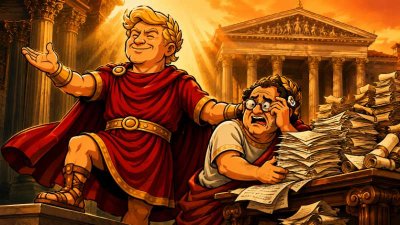 Trumpius Caesar und das Urteil vom Marmorthron: Als Biologius Maximus den Senat zum Schweigen brachte