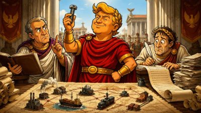 Trumpius Caesar schmiedet das Erz-Erlass-Imperium – Kein rostiger Nagel verlässt mehr das Reich!