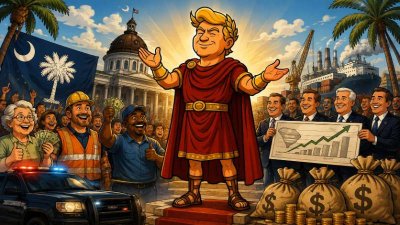 Trumpius Caesar in Carolina: Wo selbst der Palmetto-Baum America First ruft