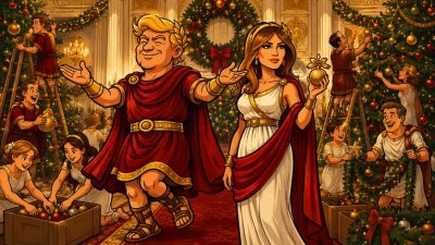 Trumpius Caesar eröffnet die große Winterpalast-Olympiade – Kaiserin Melania Maxima sucht die edelsten Lamettalegionäre des Imperiums