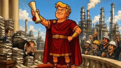 Trumpius Caesar schenkt den Chemie-Alchemisten zwei Jahre Gnadenfrist