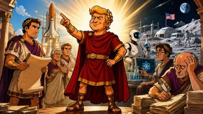 Trumpius Caesar ruft das Goldene Zeitalter der Gelehrten aus – und der Senat muss jetzt endlich die Sanduhren schneller drehen