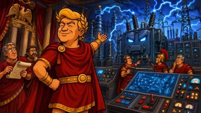 Trumpius Caesar erklärt den Strom zum Staatsgeheimnis