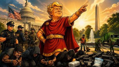 Trumpius Caesar rettet Washingtonia: 16.000 Festnahmen später herrscht Pax Trumpiana