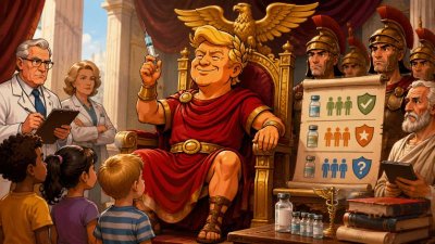 Trumpius Caesar und der goldene Impfkalender: Ave Vaccina!
