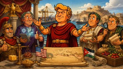 Trumpius Caesar und das Wüstenabkommen der Gegenseitigkeit – Wenn Zölle zu römischen Ehrenmedaillen werden